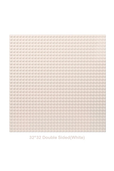 Choice3 لوحة قاعدة بيضاء مزدوج الجوانب مقاس 32×32 سم، منقطة، لبناء الطوب، مقا...