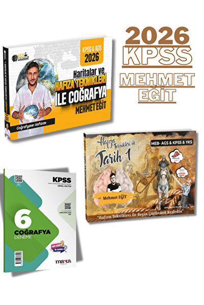 Eğit Akademi 2026 MEB AGS Kpss Coğrafya Hafıza Teknikleri Tarih Mehmet + Coğr...