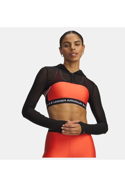 Under Armour Kadın UA Vanish Elite Mesh Crop Fermuarlı Ceket 6011233-008