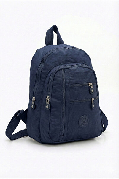 PurpleART Women's Crinkle Fabric Backpack Waterproof Multi-Compartment Backpa...