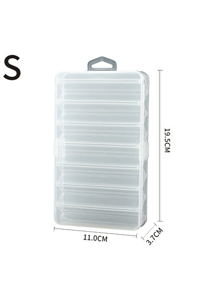 Choice علبة طُعم صيد بلاستيكية من White-S LINNHUE، تحتوي على طُعم سمك صغير مز...