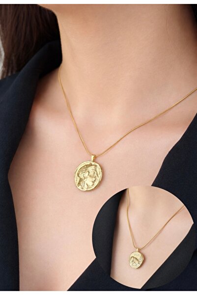 HOUSEKİ Janus Medallion – Two-Way Antique Medallion Necklace