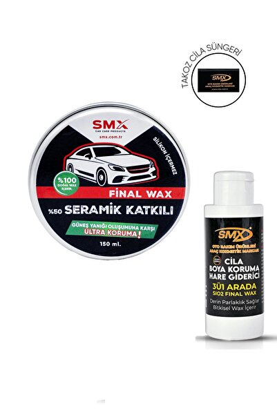 Nadom Final Wax 150 Gr/ Seramik Katkılı Hızlı Pratik Cila 3'ü 1 Arada Hare Gi...