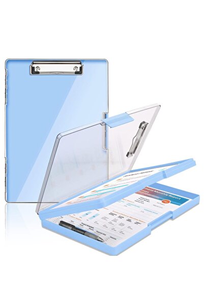 Choice3 Blue Clipboard with storage space 34x24 cm, heavy duty storage clipbo...