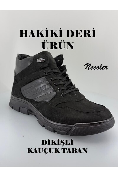 Neco Genuine Leather, Stitched Sole Men's Boots, Thermolight Anti-Slip Sole