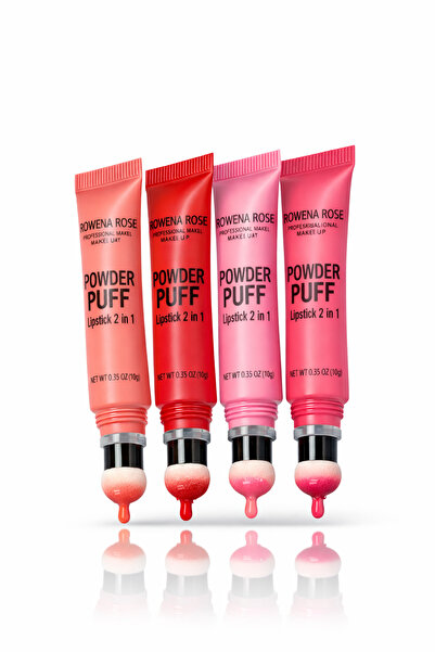 ROWENAROSE 4lü Sünger Uçlu Allık Seti 4 Farklı Renk