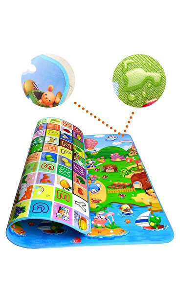 GYK Covor de Joaca cu doua fete, termoizolant,cu literele alfabetului si anim...