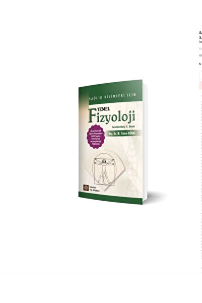 İstanbul Tıp Kitabevi 3. Baskı Sağlık Bilimleri İçin Temel Fizyoloji Genişlet...
