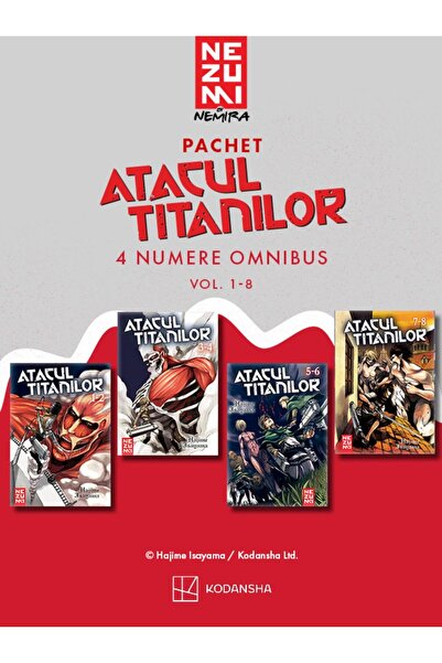 Nemira Attack on Titan 4 vol. Omnibus Pack (vol. 1-8)