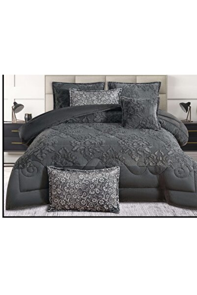 alzawia 6-piece double bed sheet set, winter, medium filling, soft velvet wit...