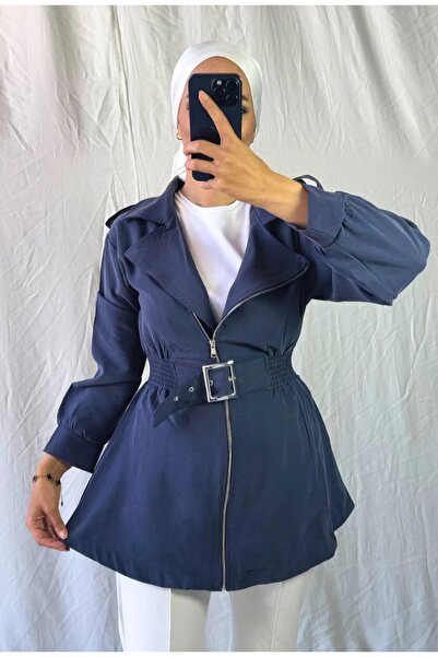 MODAELA Μπουφάν με ελαστική ζώνη στη μέση και λεπτομέρειες