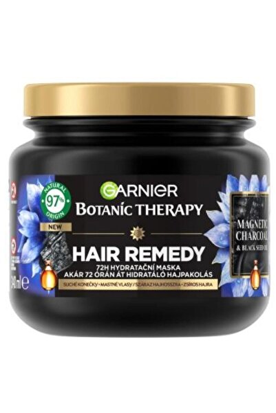 Garnier Botanic Therapy Masca de Par Magnetic Charcoal si Black Seed Oil, 340 ml