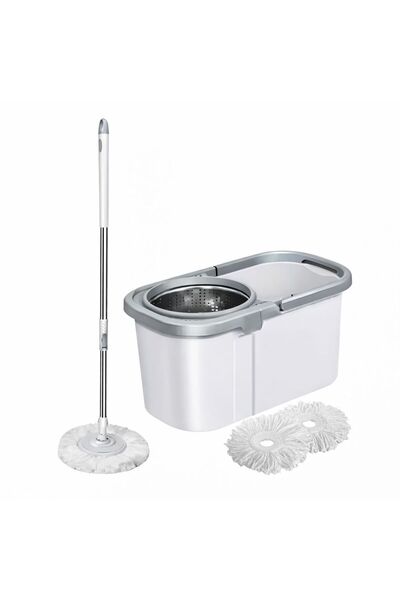 OEM Set Mop Rotativ cu 2 lavete din microfibra, Capat Microfibra, Sistem Stoa...