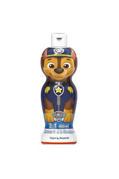 Air-Val Set of 2 x Paw Patrol Chase Children's Shower Gel and Shampoo, with 1...