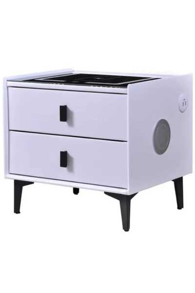 OEM Premium Multifunctional Smart Nightstand with Touch LED, USB-C Wireless C...