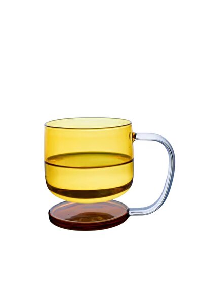 MİMOZA PARK Pinterest 350 Mlcolorful Transparent Glass Cup with Self-Standing...