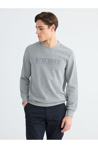 LC Waikiki Lcwaikiki Classic Crew Neck Printed Men's Sweatshirt