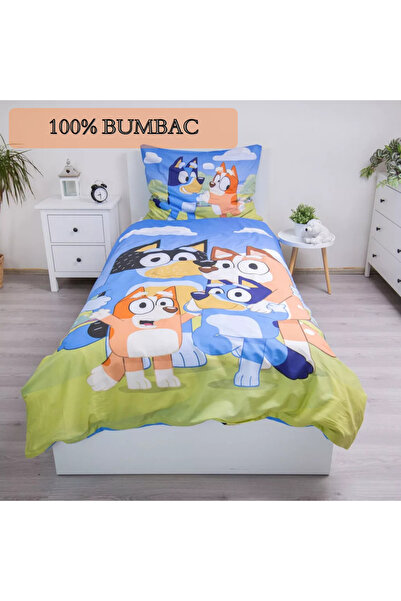 Disney Bluey Happy Family bed linen 140×200cm, 70x90 cm