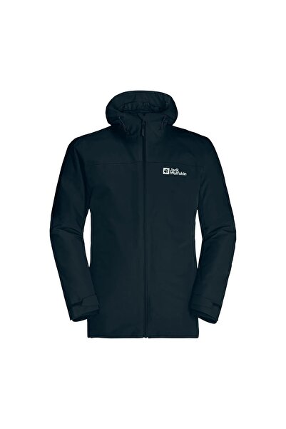 Jack Wolfskin Glaabach 3In1 Lacivert Erkek Mont