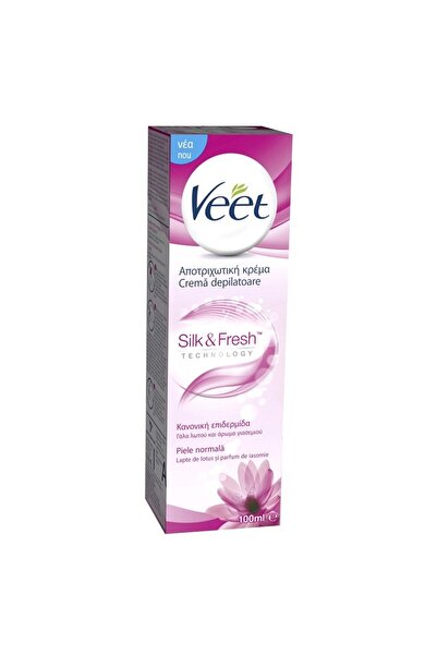 Veet Set of 2 x Silk & Fresh Hair Removal Cream, for Normal Skin, 100 ml
