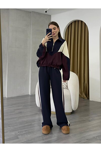 Coral بقطع قماش مخيطة معاً طقم 37024 أزرق داكن