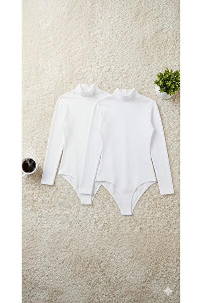 ROZELT ملابس داخلية نسائية من القطن قماش قابل للتمدد الممشط بأكمام طويلة بالل...