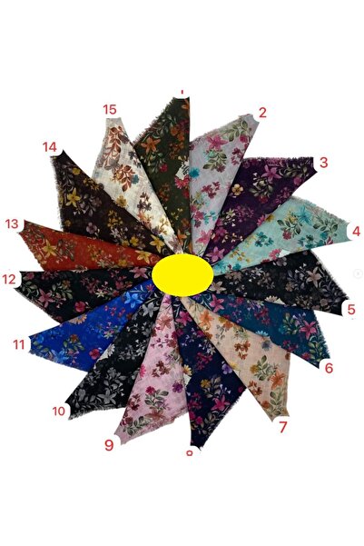 Bilmar Eșarfă cu model 100 X 100 Cm x 5 buc