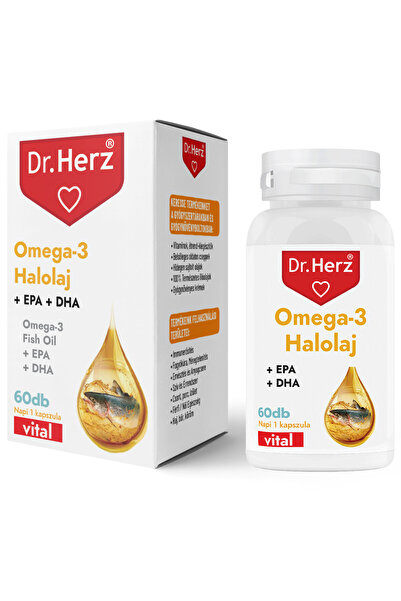 Dr Herz Soft gelatin capsules with Omega 3 fish oil 1000 mg 60 pcs