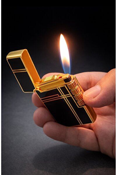 DoğanÇakmak Çakmak 2 li set yandan çarklı metal kasa taşlı çakmak