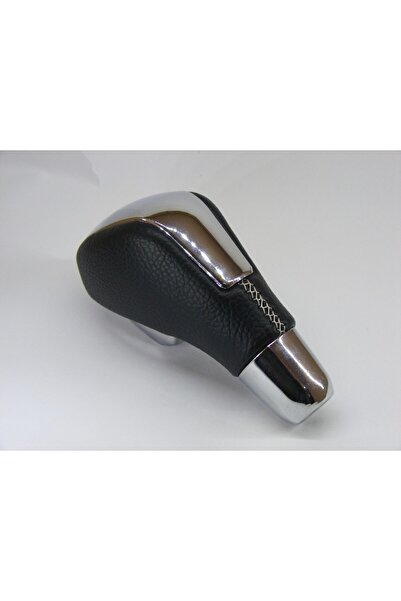 AutoAll Renault Fluence Automatic Gear Shift Knob (Black Leather-Beige Stitch...
