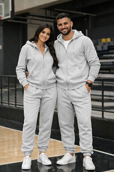 Karatopak Cardigan unisex cu fermoar, cu două fire de fir, cu elastic la pici...