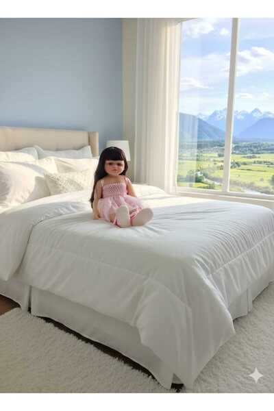 RIDVAN 55 Cm 22 Inç sesli pilli Gerçekçi Kız Bebek Yumuşak Silikon Uzun Kahve...