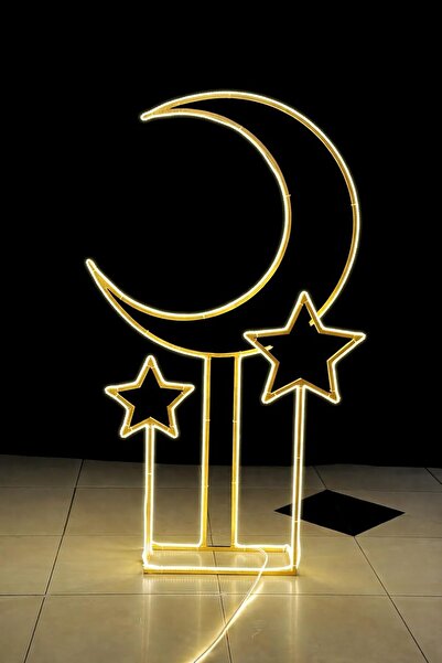 Generic LED Moon Star Floor Lamp – Ramadan & Eid Decorative Light
