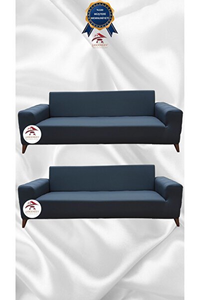 Şahaneev Tekstil Mikro Lastikli Kaymaz Elastik Koruyucu Giydirme Koltuk Örtüs...