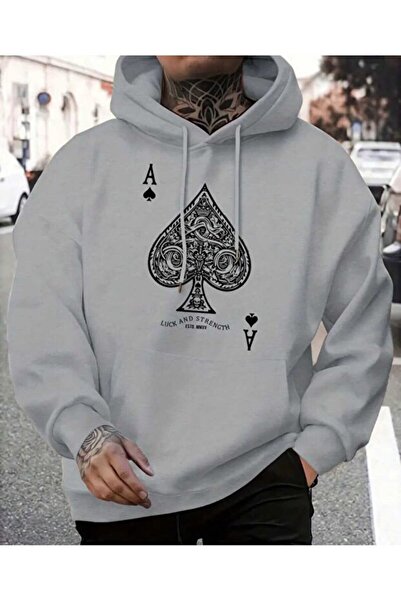 Hunors Sportswear & Company قميص مطبوع بنمط أوراق اللعب للجنسين موديل KA بغطا...