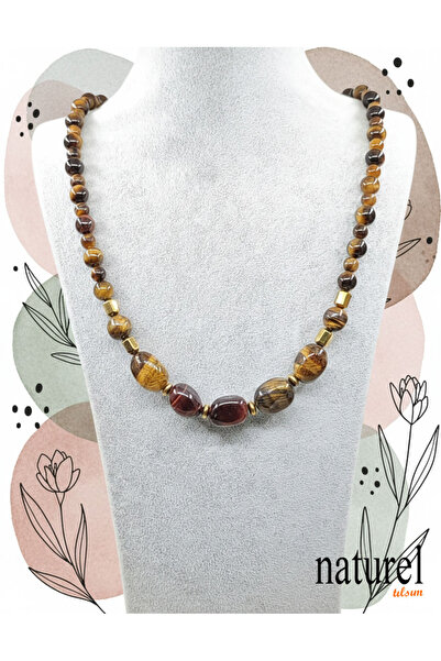 Naturel Tılsım Original Tiger Eye Necklace