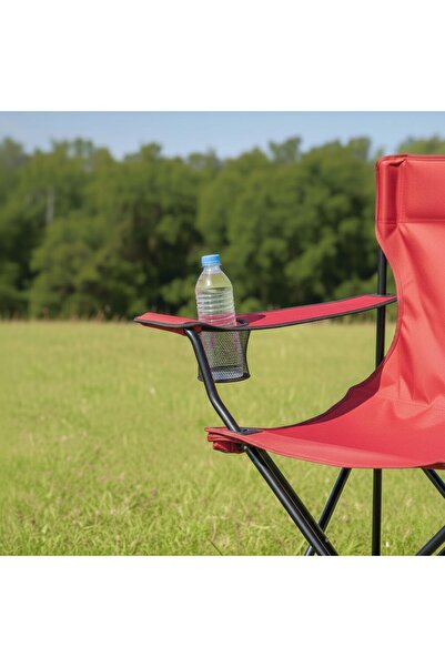 AL SAHIR GARMENT INDUSTRY L.L.C Portable Folding Camping Chair with Cup Holder – Lightweight Collapsible Outdoor Chair for Beach,