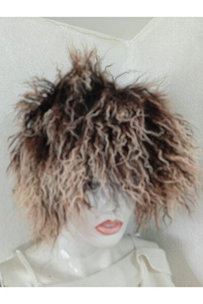 hoaryage Unisex Genuine Sheepskin Mohair Beret Hat, Ankara Mohair