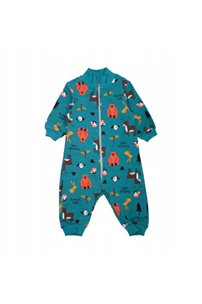 Mod Kids Rompers Cu Deschidere, Mod Kids, 80, 9–12 Luni, Verde Închis, Compoz...