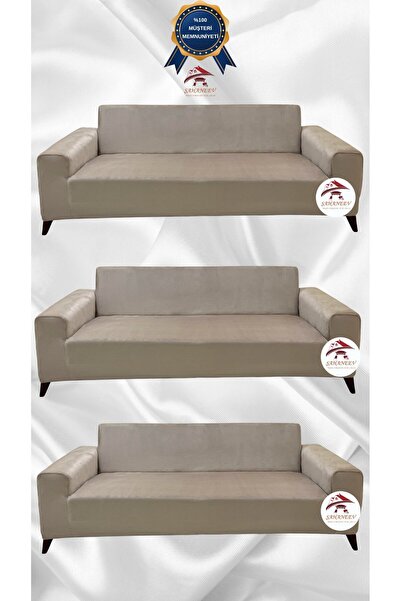 Şahaneev Tekstil İtalyan Süet Koruyucu Esnek Elastik Giydirme Koltuk Örtüsü -...