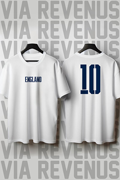 Vordevia England World Cup 26 B Printed Crew Neck Wide Fit Unisex Tshirt