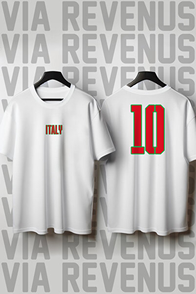 Vordevia Italy World Cup 26 B Printed Crew Neck Wide Fit Unisex Tshirt