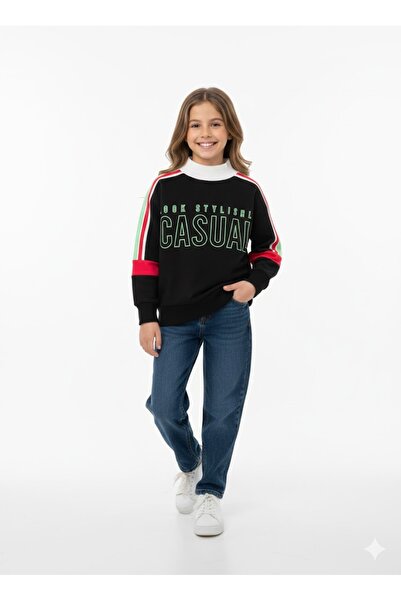 kikiriktekstil Суитшърт от 100% памук за момичета