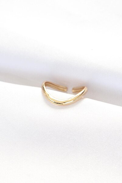 Inure Jewelry خاتم ذهبي مسطح قابل للتعديل