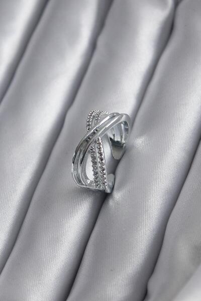 Inure Jewelry Silver Color Zircon Stone Women's Ring