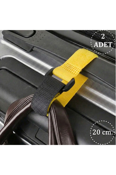 Boldy Curea pentru valiză din 2 piese - Curea pentru geantă de valiză - Supor...