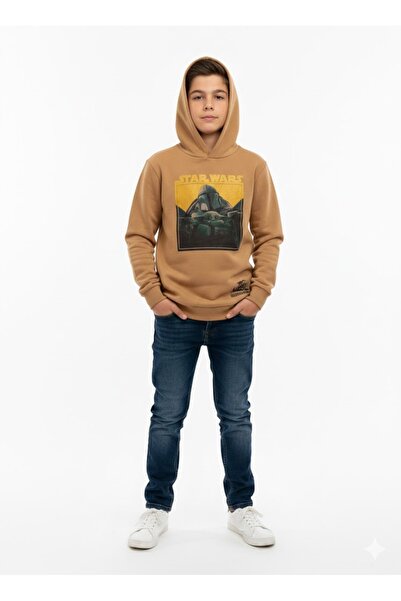 kikiriktekstil Αγορίστικο φούτερ με κουκούλα από 100% βαμβάκι