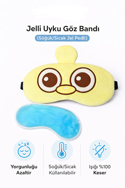 Tokacınız Jelli Uyku Göz Bandı – Soğuk/Sıcak Jel Pedli, Yorgunluk Giderici, E...
