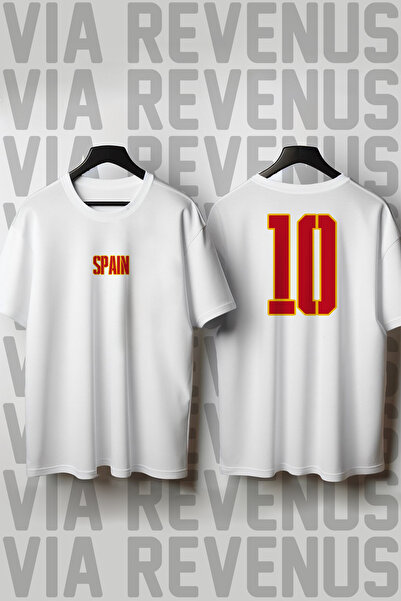 Vordevia Spain World Cup 26 B Printed Crew Neck Wide Fit Unisex Tshirt