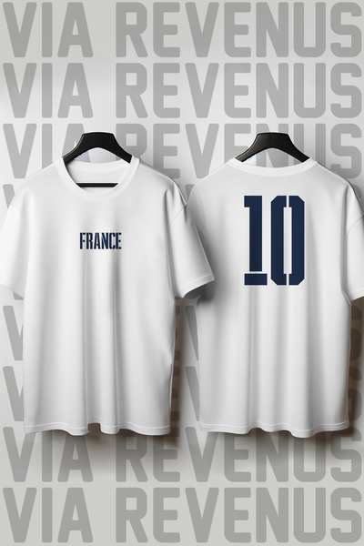 Vordevia Franța Cupa Mondială 26 cu imprimeu guler rotund Wide Fit Unisex tricou